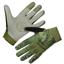 ENDURA | Guantes Largos Cortavientos SingleTrack Verde Militar - Guantes invernales cortavientos MTB  Tejido cortavientos softshell en el revés con protección en nudillos y con forro suave
