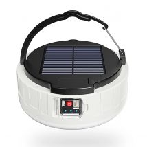 Farol Solar para Camping con USB, función Bateria Externa, Linterna led recargable Lámpara Solar de