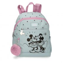 Disney Mochila Casual Poliéster Kisses M&M Azul