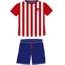 Eleven Force Pijama Atlético de Madrid Manga Corta Rayas Talla L 100% Algodón