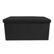 Puff Ottoman Rectangular Terciopelo Plegable 76x38x38cm  Nyana Home  Gran Almacenaje  Estilo Otomano  Terciopelo Suave