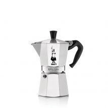 BIALETTI Cafetera Italiana Bialetti Moka Express - 1 a 18 Tazas, Aluminio de Alta Calidad, Hecha en Italia para Estufas de Gas y Eléctricas