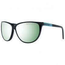 Porsche Design - P8588, Ojo de gato, acetato, mujer, NEGRO/ESPEJO AZUL VERDE(A AAI), 61/13/135