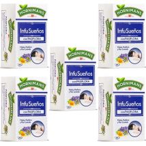 5 cajas de  Infu sueños con pasiflora, 20 bolsitas HORNIMANS. 8410091104464