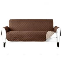 Novotextil Funda Protectora Reversible Sofá Novotextil Bicolor Suave Ajustable Protector Disponible 1 2 3 Plazas Chaise Longue (VISTA DESDE SENTADO) Ideal Mascotas Lavable a Máquina.
