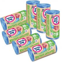 Bolsas de Basura Handy Bag  Resistente Antigoteo 50L, Pack 7x10 Total 70 Bolsas, 100% Reciclado,