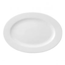 Ariane Prime Plato Oval Porcelana Blanco Brillo 32x25cm