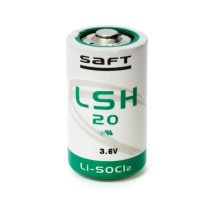 Pila Litio LSH20 3,6Vdc 13Amp Medidas 33x62mm SAFT D-R20