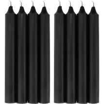COM-FORT HOUSE- Vela de mesa Negra - Pack velas - Velas Decorativas Sin Perfume - Velas para tu Hogar