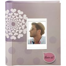 Fujifilm Instax Mini Pocket - Photo album for up to 60 photos with a polka dot design, ideal for collectibles and memories, perfect as a photo album or scrapbook for preserving your special moments.