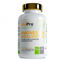 Magnesio Bisglycinate (120 Caps) - Lifepro | Magnesio bisglicinato | Alta calidad