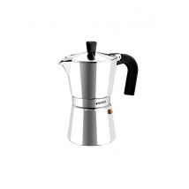 Monix Vitro Express Cafetera italiana de aluminio de 1 a 12 tazas para vitrocerámica gas y eléctrica. No válida inducción. Café
