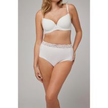 Ysabel Mora - Braga alta de control detalle encaje blanco