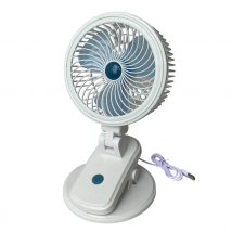 KMT STYLE - Mini Ventilador Con Pinza de Escritorio Recargable USB, viaje, oficina, coche, hogar, 30x18cm