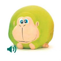 Arquivet, Pelota para Perros, Mono Latex con Sonido, Verde 7cm