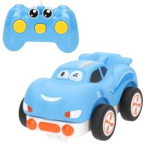 COLORBABY C'Baby - Coche teledirigido bebé, cochecito azul con mando, luces y sonido, coches de carreras, regalo para niños, juguetes niños a partir de 18 meses, funciona con pilas AA (no incluidas)