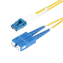 StarTech.com - Cable de Fibra Óptica LC a SC (UPC) OS2 Monomodo 9/125µm 100G LSZH Dúplex de 3m - Low Insertion Loss - Resistente SMLCSC-OS2-3M