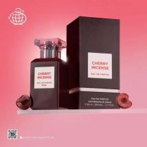 Fragrance World Cherry Incense Eau de Parfum Unisex 80 Ml - Fragancia Lujosa con Pera de Cerezas y Notas Ahumadas