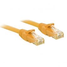 LINDY RJ-45/RJ-45 Cat.6 3m - Cable de Red (3 m, Cat6, U/UTP (UTP), RJ-45, RJ-45, Amarillo)