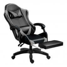 Silla Gaming para Escritorio, Oficina y Juegos Online Giratoria. Silla Cómoda de Altura Ajustable para Gaming ergonómica, de piel sintética.Silla racing de gaming videojuegos y de oficina. Es