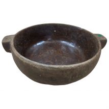 Bowl vintage marrón 36x36x44h cm
