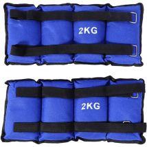 Pesas Para Tobillos y Muñecas ajustables de 1-4kg, Lastres Doble Correa Ajustables, pesas con velcro para Fitness, Ejercicio, Gym,Pesas, Gimnasio, Tobillera, Muñequera.