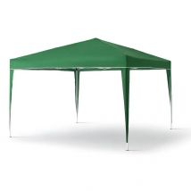 KG KITGARDEN - Carpa Plegable 3x4m para Jardín, Incluye Piquetas y Bolsa de Transporte, Verde/Blanco - DELUXE