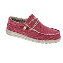 Hey Dude Hombre Mocasines modelo Wally Braided Rojo