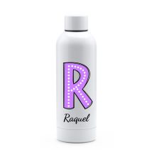 Botella de Agua TÉRMICA Personalizada - Botella térmica 550ML - Inicial + Nombre - Ideal para Regalo