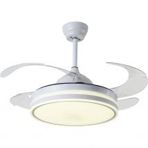 BEL AIR HOME - Ventilador de Techo Cocon Motor DC con Aspas Desplegables y Luz Led 36W - Ahorro de Energía y Modo Invierno