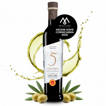 5 Elementos Gran Selección Aceite de Oliva Virgen Extra Cornicabra 500ml | Mejor AOVE Cornicabra con DOP Montes de Toledo | AOVE de Nueva Cosecha Extracción en Frío