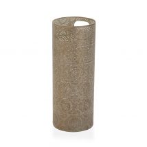 Versa Fox Paragüero para la Entrada, Habitación o Hall - Moderno y Fácil de Limpiar - Medidas 48 X 20 X 20 Cm - Metal - Color Marrón