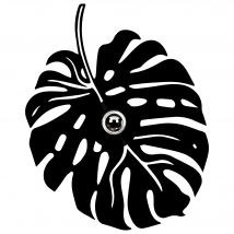 Aplique de pared WELLHOME, Estructura de MDF Color Negro