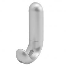 Colgador adhesivo / atornillable plateado mate