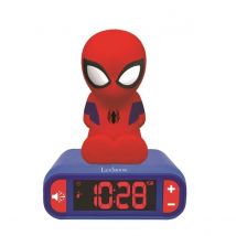 LEXIBOOK - Despertador digital 3D y efectos sonoros - Spider Man