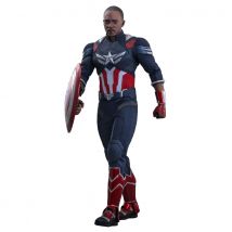 Hot Toys Figura coleccionable de Capitán América: Brave New World Capitán América (Sam Wilson) escala 1/6 de 12 pulgadas