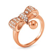 Anillo de mujer de acero inoxidable de la marca Folli Follie, color rosa, talla 12 (referencia: 3R15T005RC)