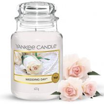Yankee Candle Velas Perfumadas de Té, Cachemira Cálida, Blanco, Grande, 623gr