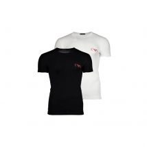 Pack 2 camisetas Emporio Armani EM001849 AF10778 M0080 white/black