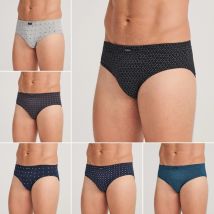 DON ALGODÓN | Pack de 6 Slips Para Hombres | 6 Estampados y Colores Diferentes | 100% Algodón | Suaves y Cómodos | Transpirables | Máxima Calidad