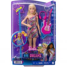 Barbie Malibú Muñeca rubia con guitarra de juguete y accesorios de música +3 años Mattel GYJ23
