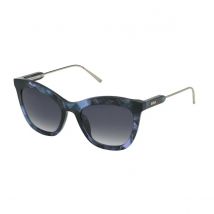 Nina Ricci Snr301 Gafas, Azul Brillante/Violeta, 52 para Mujer