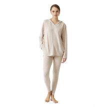 J&J Brothers-Pijama Manga Larga de Punto Suave JJB5 para Mujer