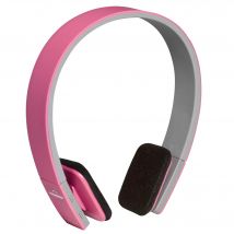 Denver BTH-204PINK Auriculares Inalámbricos y con cable Diadema Llamadas/Música MicroUSB Bluetooth Rosa, Blanco