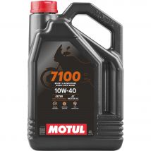 Olio sintetico Motul 7100 10W40 4T 4L per motociclette Suzuki Kawasaki Yamaha