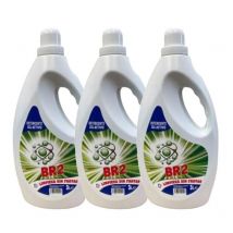 BR 2 - Detergente Líquido BR2 - Ropa Blanca Y De Color - Gel Activo Pack 3 x 42 - 126 Lavados, 9 Litros - Sin Frotar Limpieza Total
