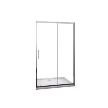 Mampara de Ducha Frontal Corredera,Vidrio Templado 5mm Transparente,Tamaño:(1360-1400)x1850mm