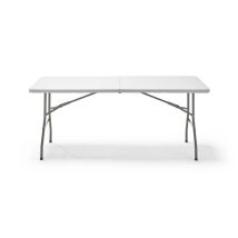 KG KITGARDEN - Mesa Plegable Portátil Multifuncional, 180x74x74cm, Blanco