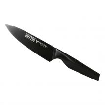 Quttin - CUCHILLO COCINERO 16CM BLACK EDITION - Acero Inoxidable Resistente, Mango Ergonómico, Alta Precisión y Versatilidad
