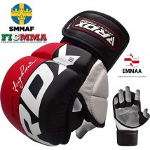 RDX MMA Guantes Maya Cuero Artes Marciales Entrenamiento Mitones Muay Thai Kick Boxing Lucha Libre Sparring